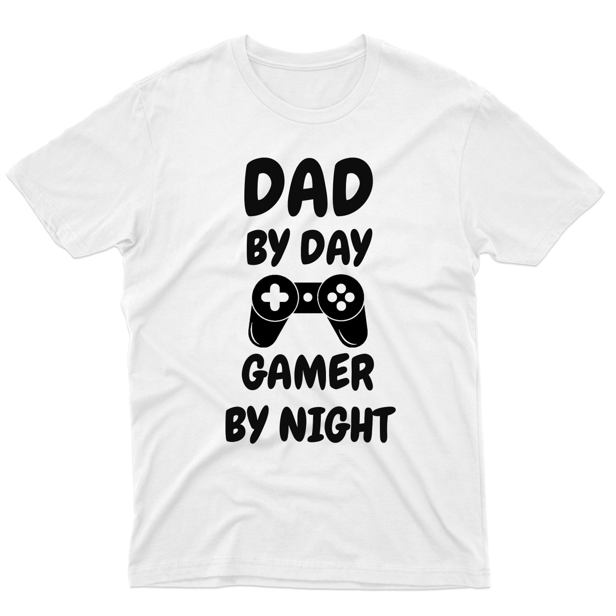Dad By Day Gamer By Night Men's T-shirt | White