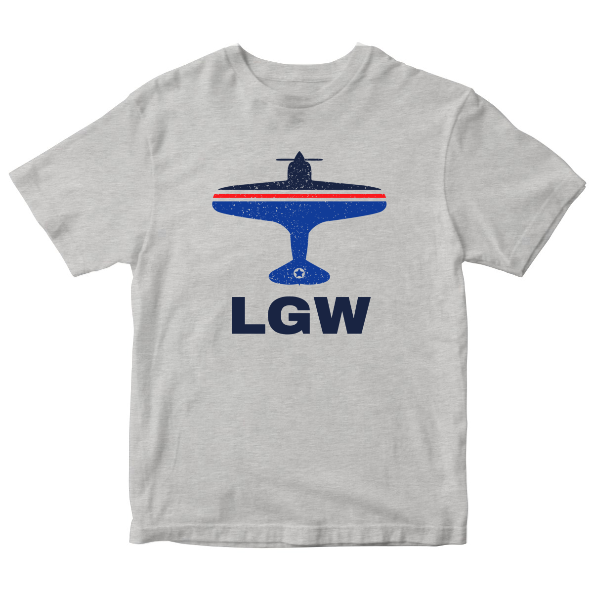 Fly London LGW Airport Kids T-shirt | Gray