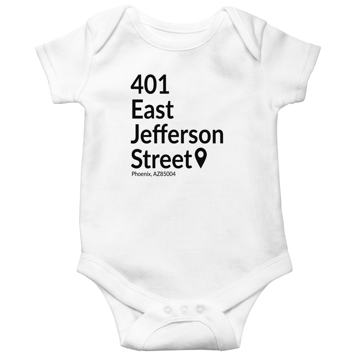 Arizona Baseball Stadium Baby Bodysuits | White