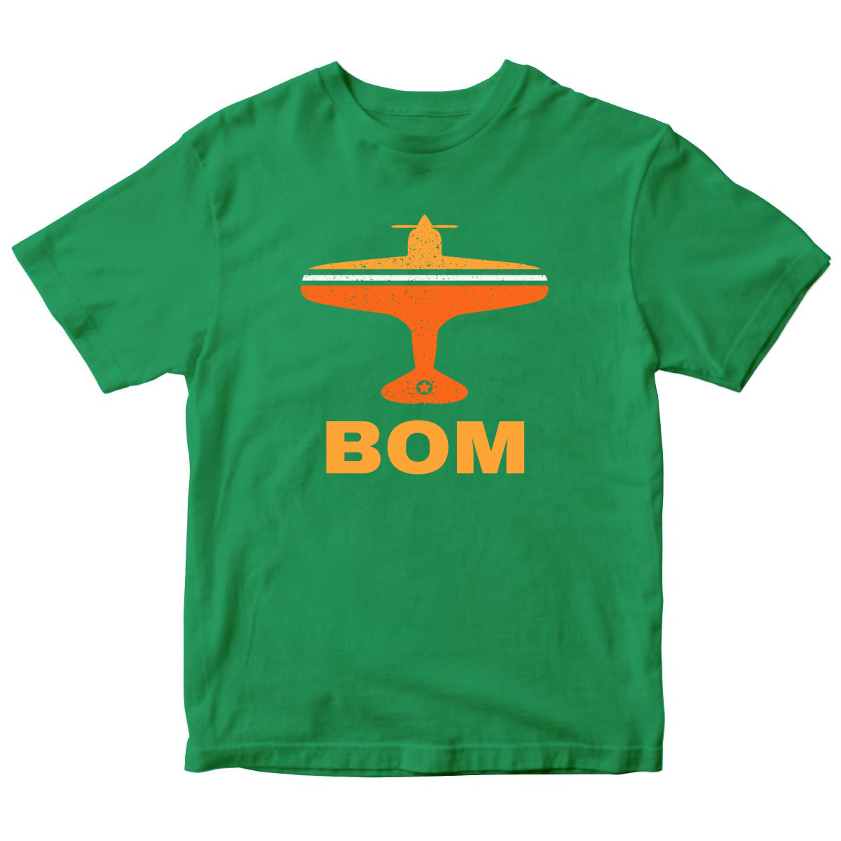 Fly Mumbai BOM Airport Kids T-shirt | Green