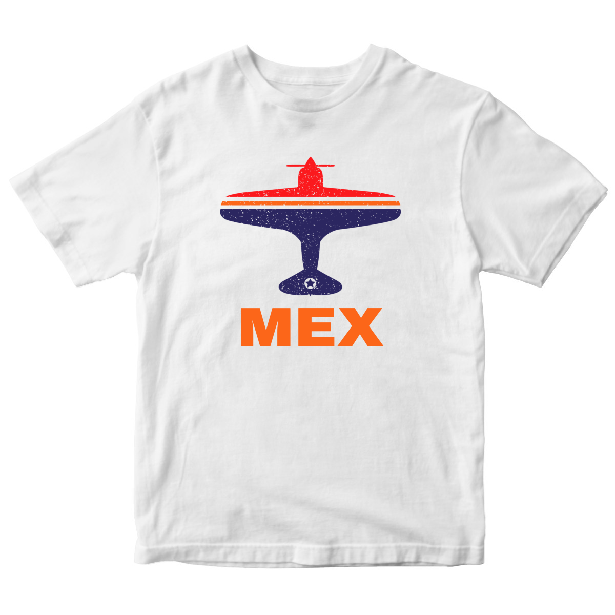 Fly Mexico City MEX Airport Kids T-shirt | White