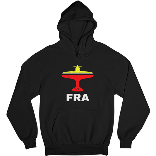 Fly Frankfurt FRA Airport Unisex Hoodie | Black