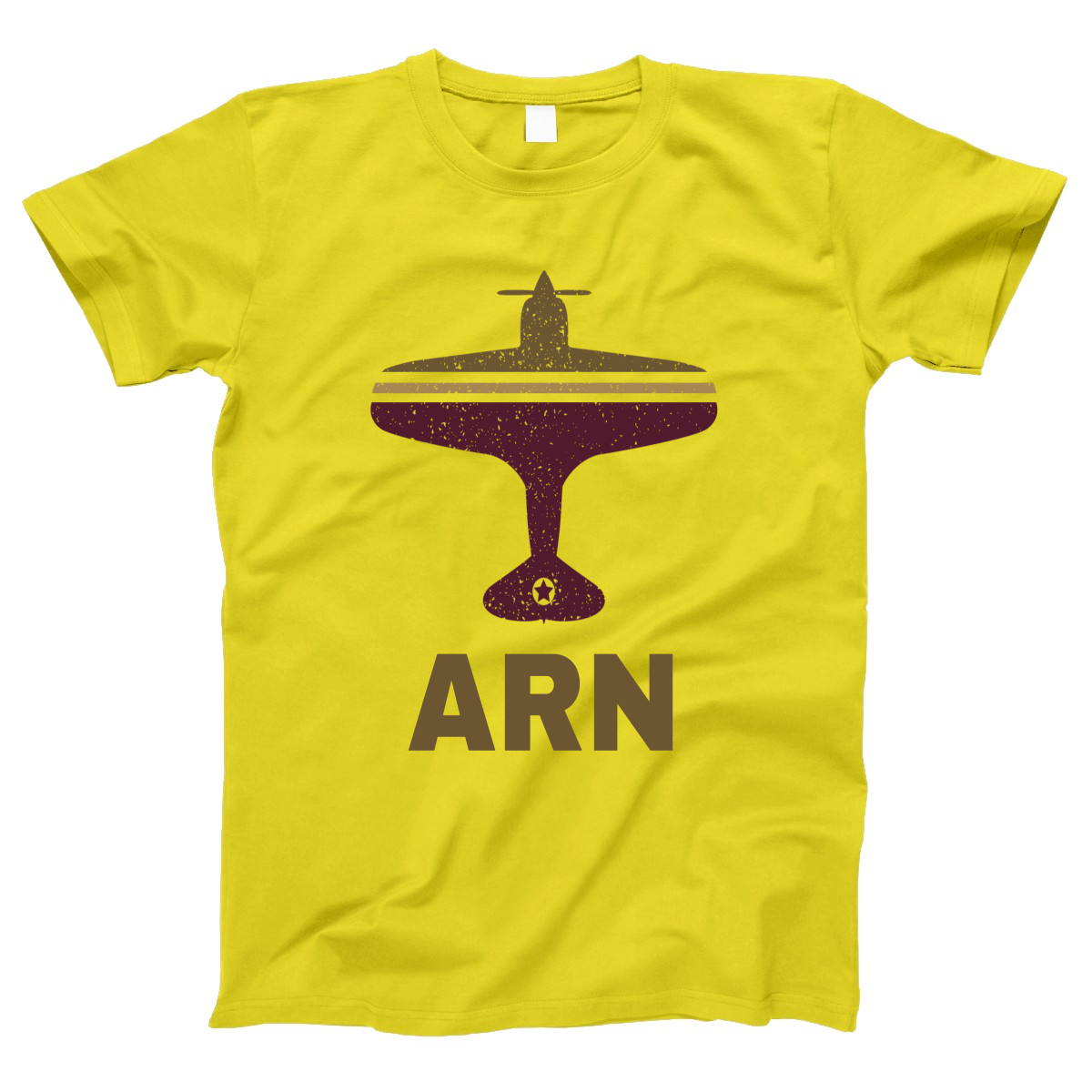 Fly Stockholm ARN Airport Women's T-shirt | Yellow