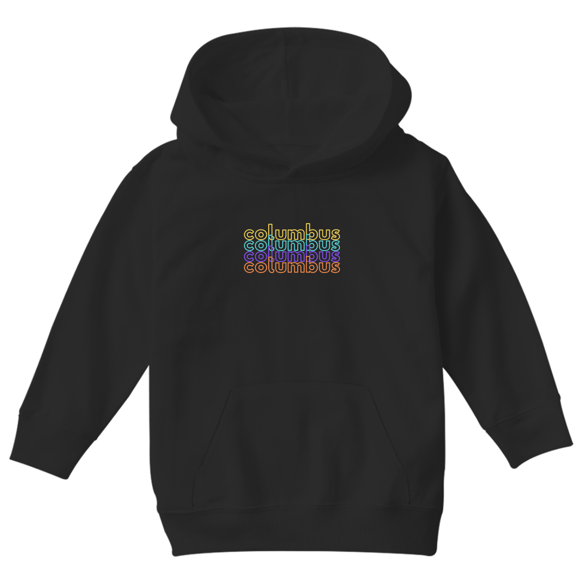 Columbus Kids Hoodie | Black