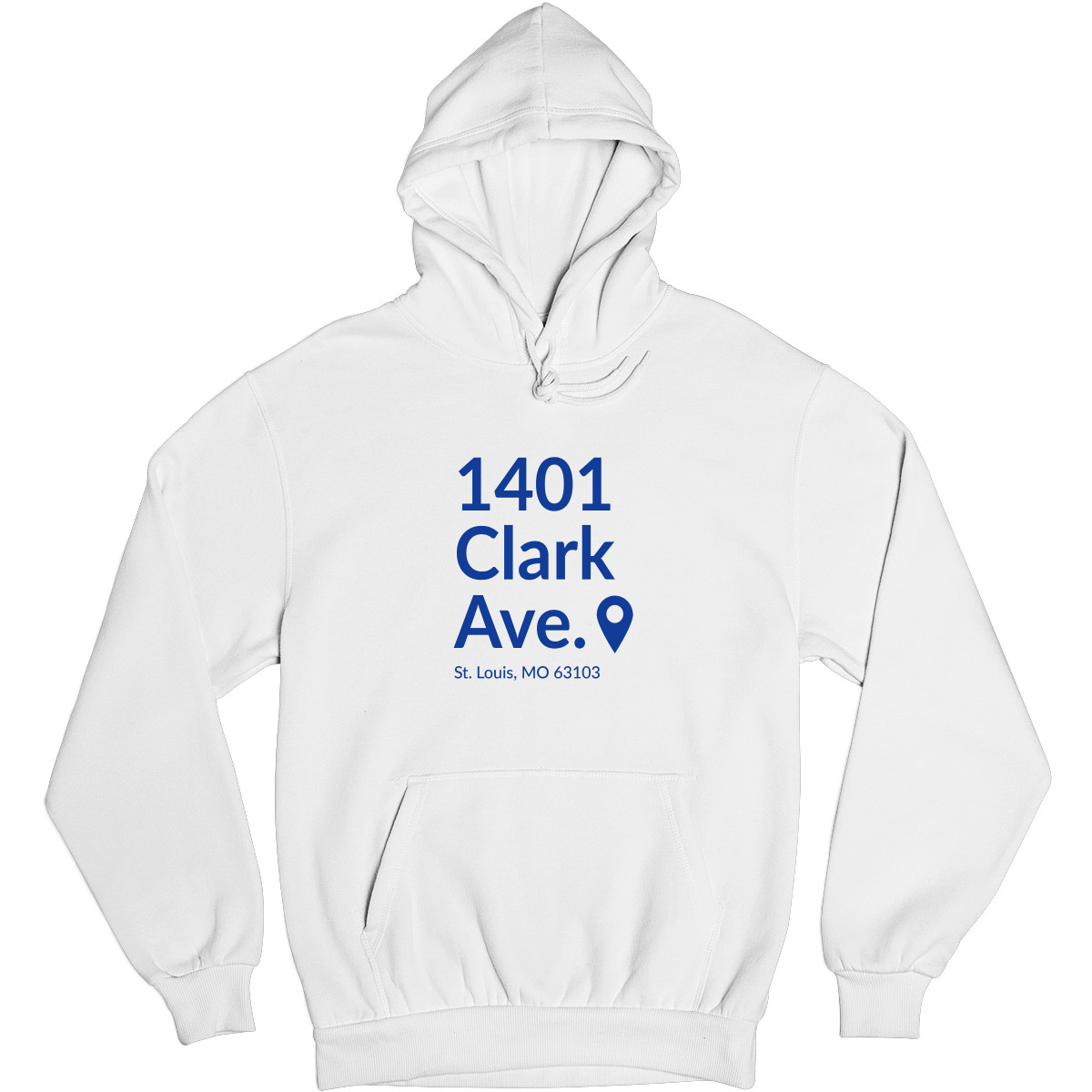 St. Louis Hockey Stadium Unisex Hoodie | White