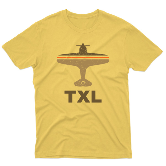 Fly Berlin TXL Airport  Men's T-shirt | Yellow