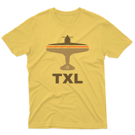 Fly Berlin TXL Airport Men's T-shirt | Yellow