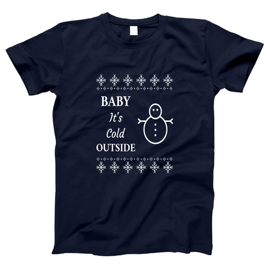 Baby It's Cold Outside Women's T-shirt | Navy