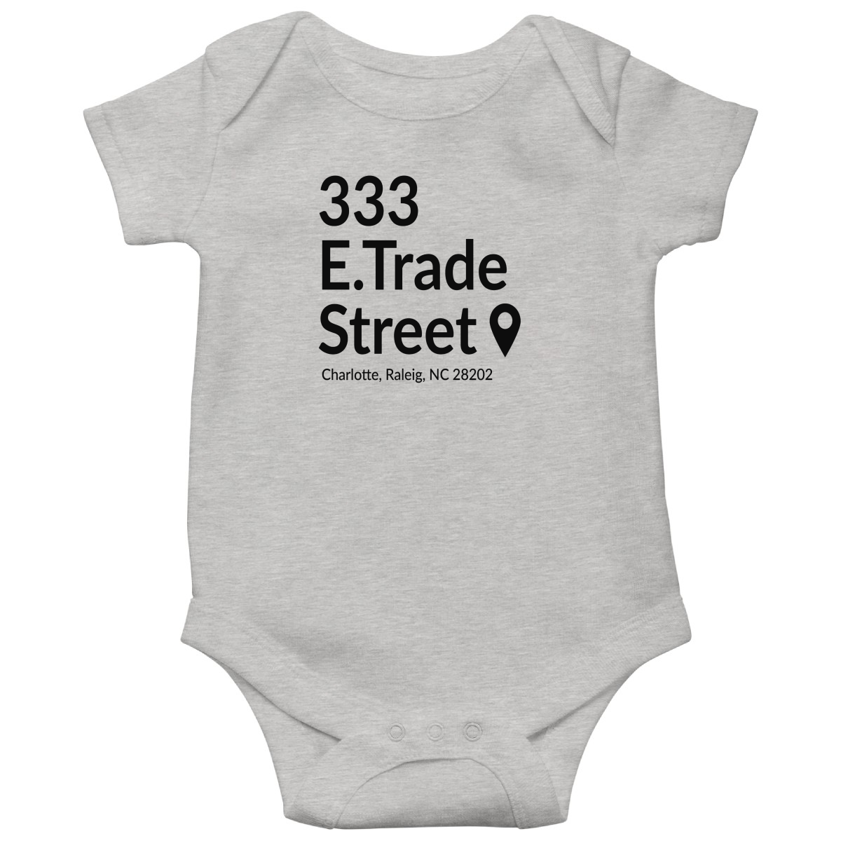 Charlotte Basketball Stadium Baby Bodysuits