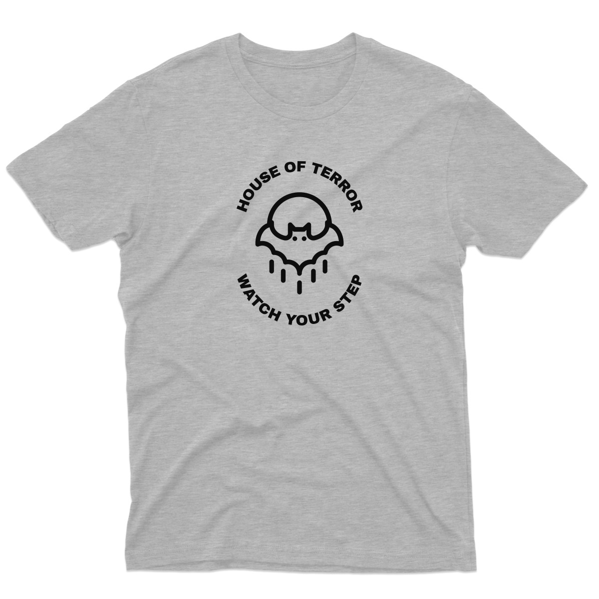 House of Terror Watch Your Step Men's T-shirt | Gray