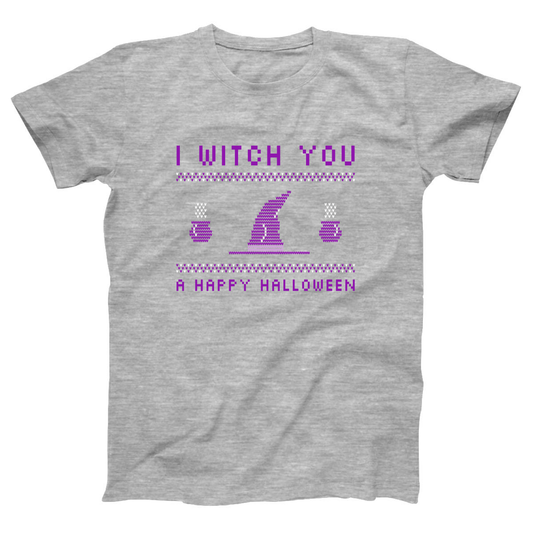 I Witch You a Happy Halloween Women's T-shirt | Gray