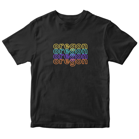 Oregon Kids T-shirt | Black
