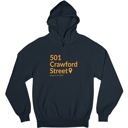 Houston Baseball Stadium Unisex Hoodie | Navy