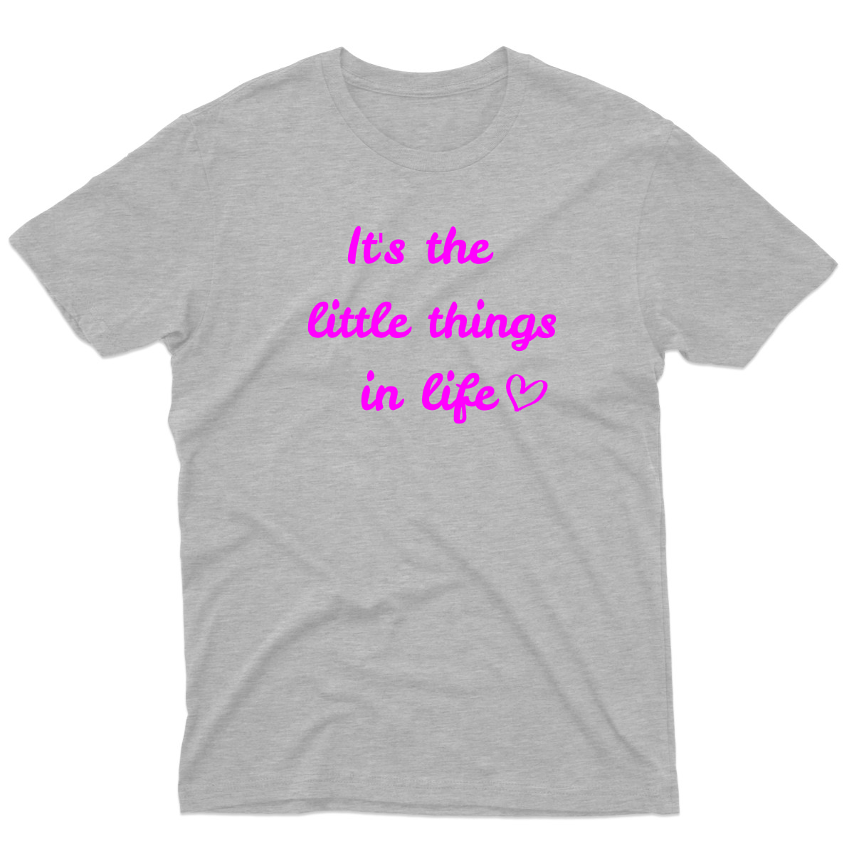It's The Little Things In Life Men's T-shirt | Gray