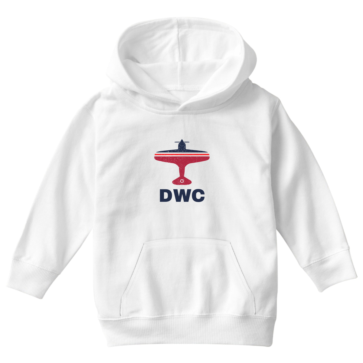 Fly Dubai DWC Airport Kids Hoodie | White