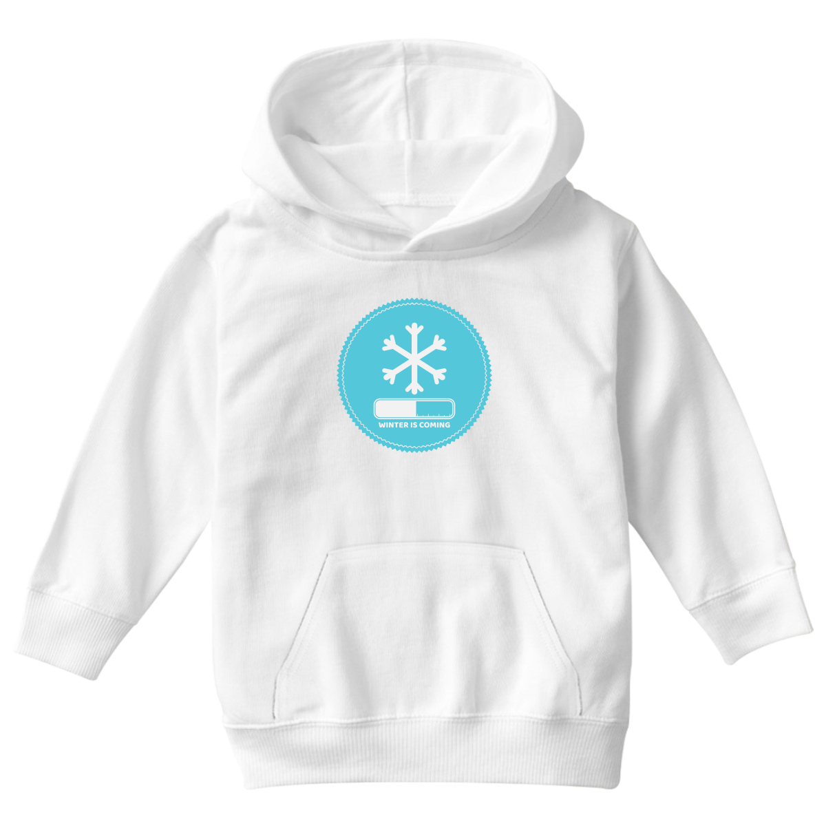 Winter Is Coming Kids Hoodie | White