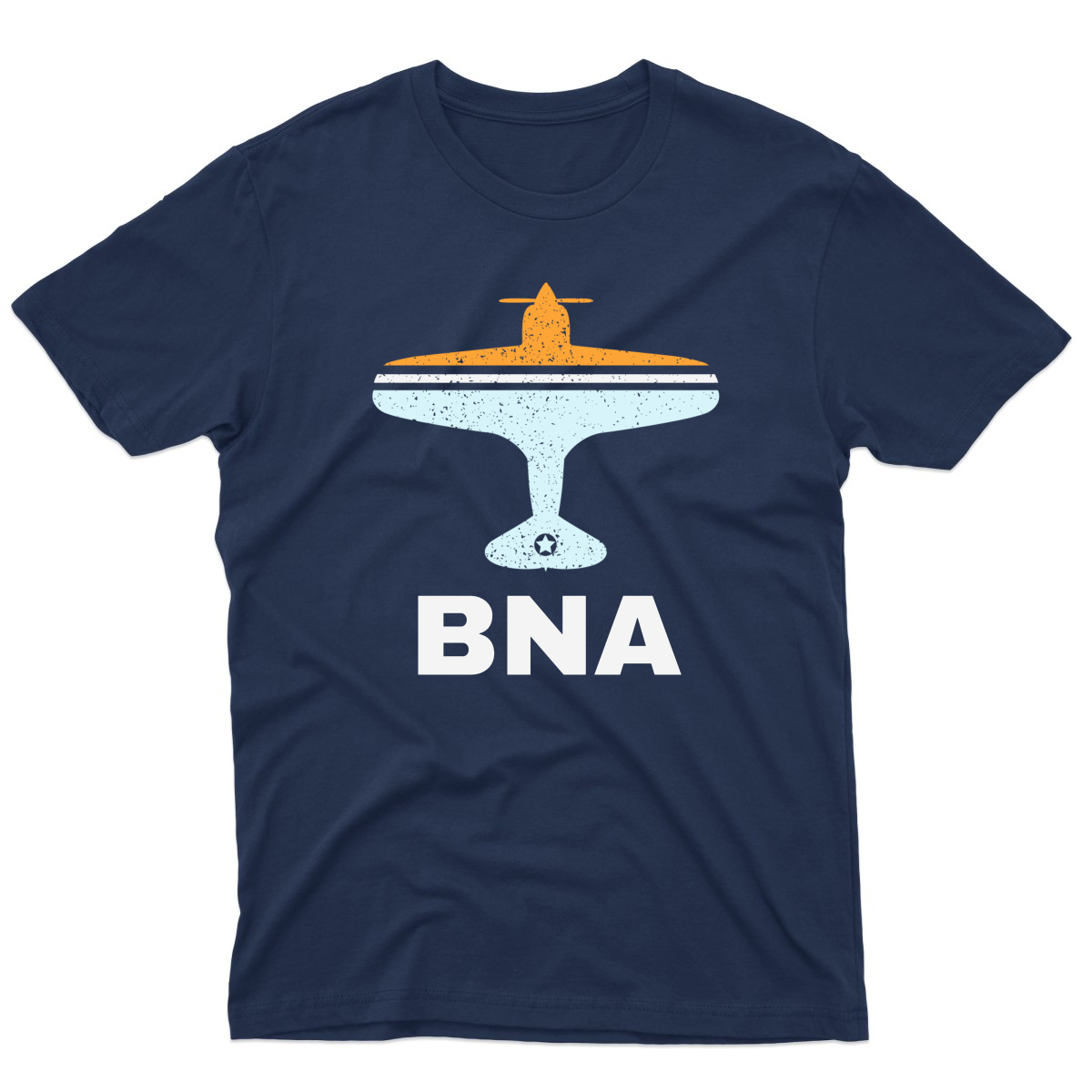 Fly Nashville BNA Airport Men's T-shirt | Navy