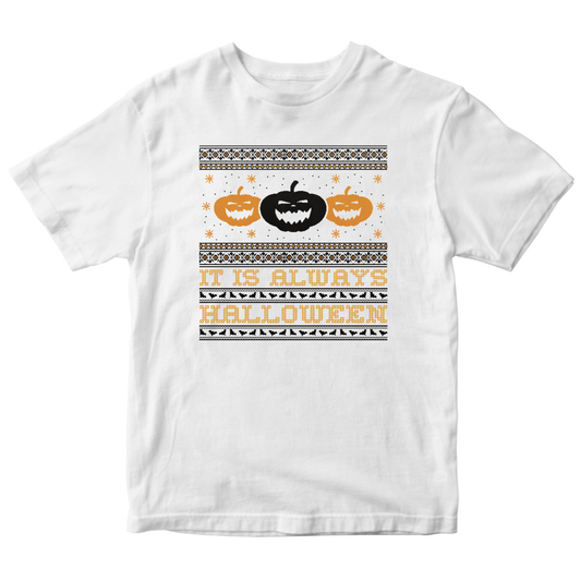 It's Always Halloween Kids T-shirt | White