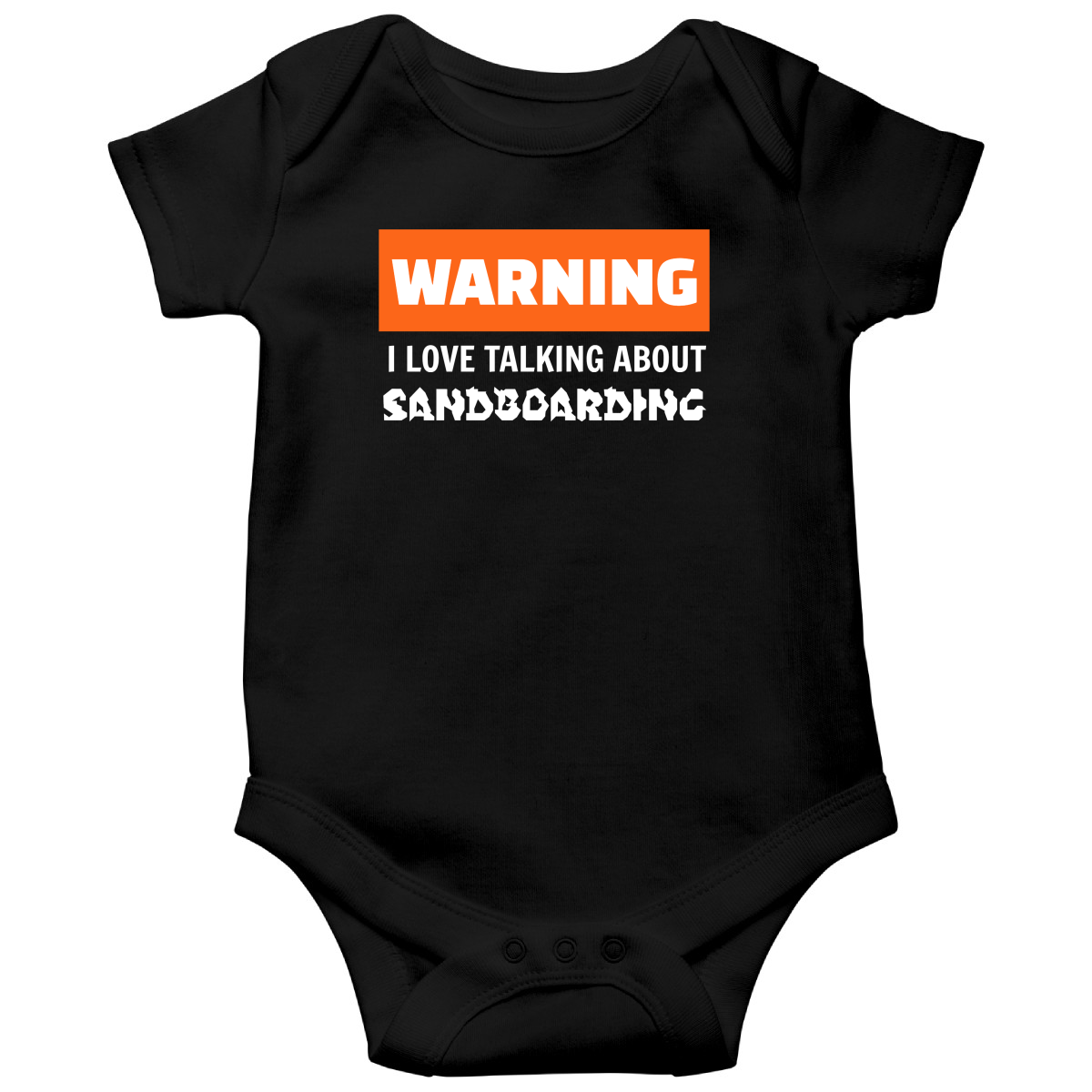 Sandboarding Baby Bodysuits | Black