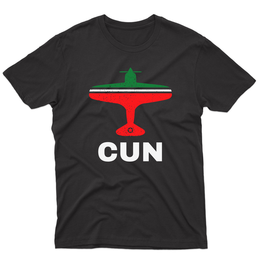 Fly Cancun CUN Airport Men's T-shirt | Black