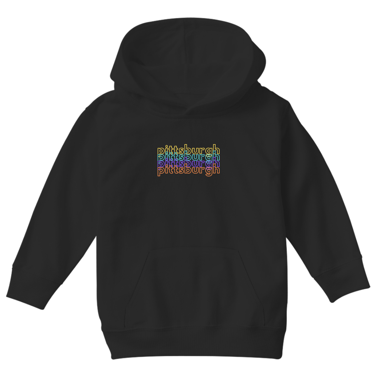Pittsburgh Kids Hoodie | Black