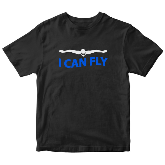 I Can Fly Kids T-shirt | Black