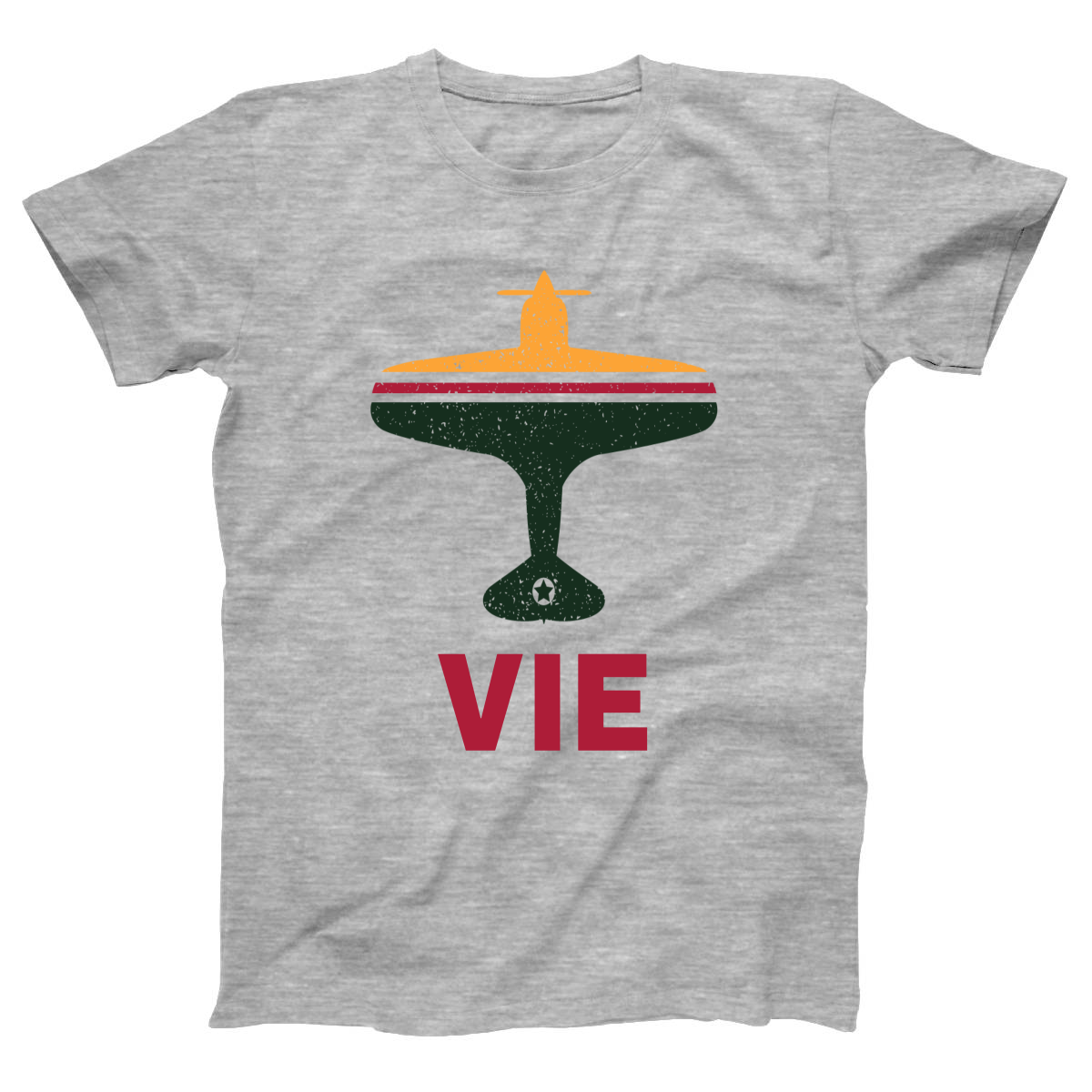 Fly Vienna VIE Airport Women's T-shirt | Gray