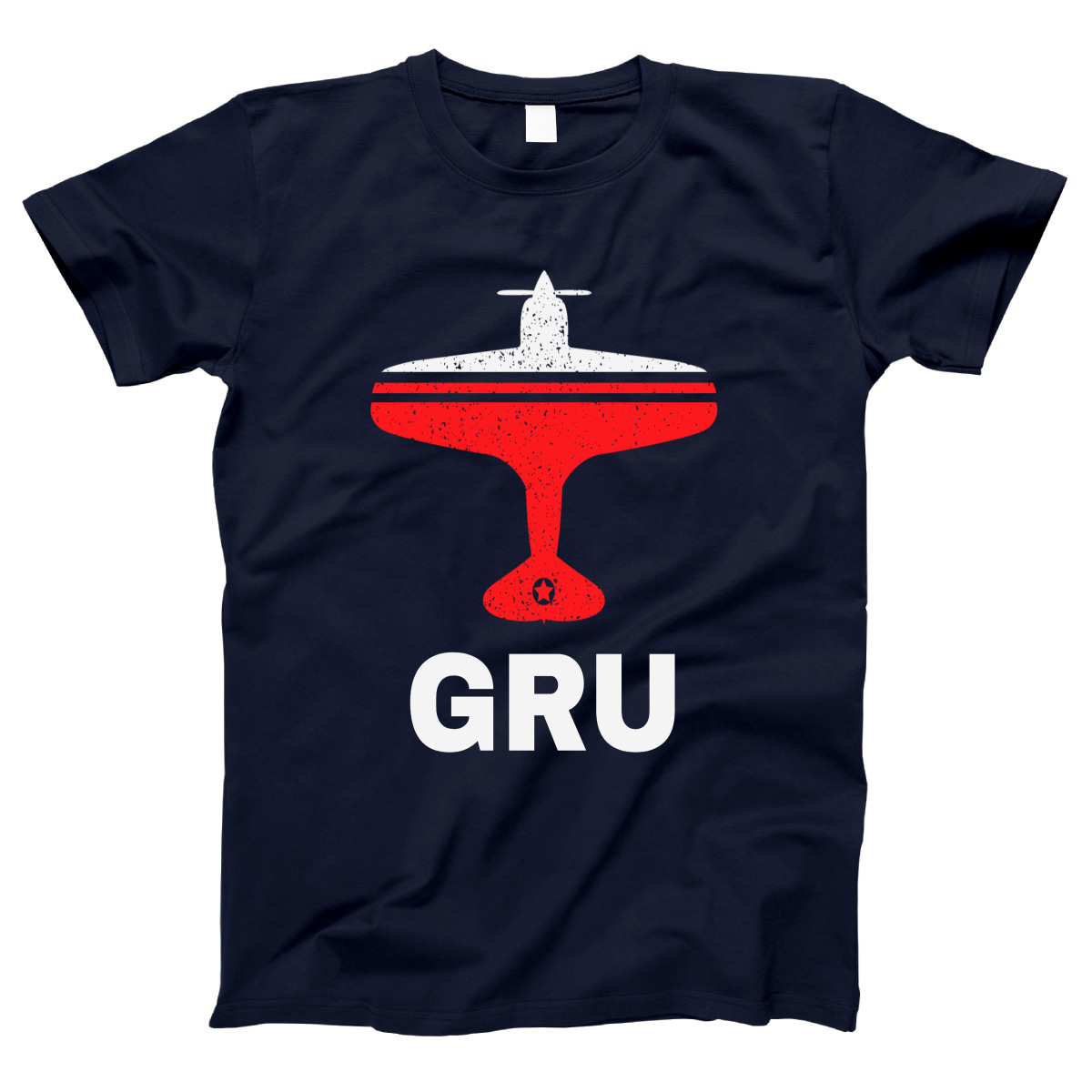 Fly Sao Paulo GRU Airport Women's T-shirt | Navy