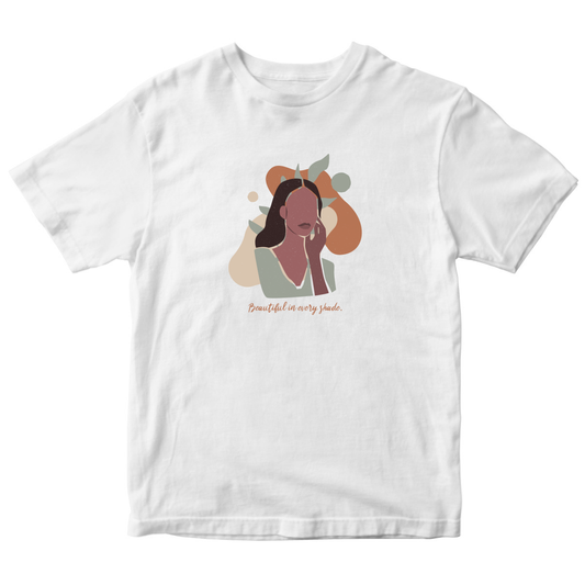 Beautiful in Every Shade Kids T-shirt | White