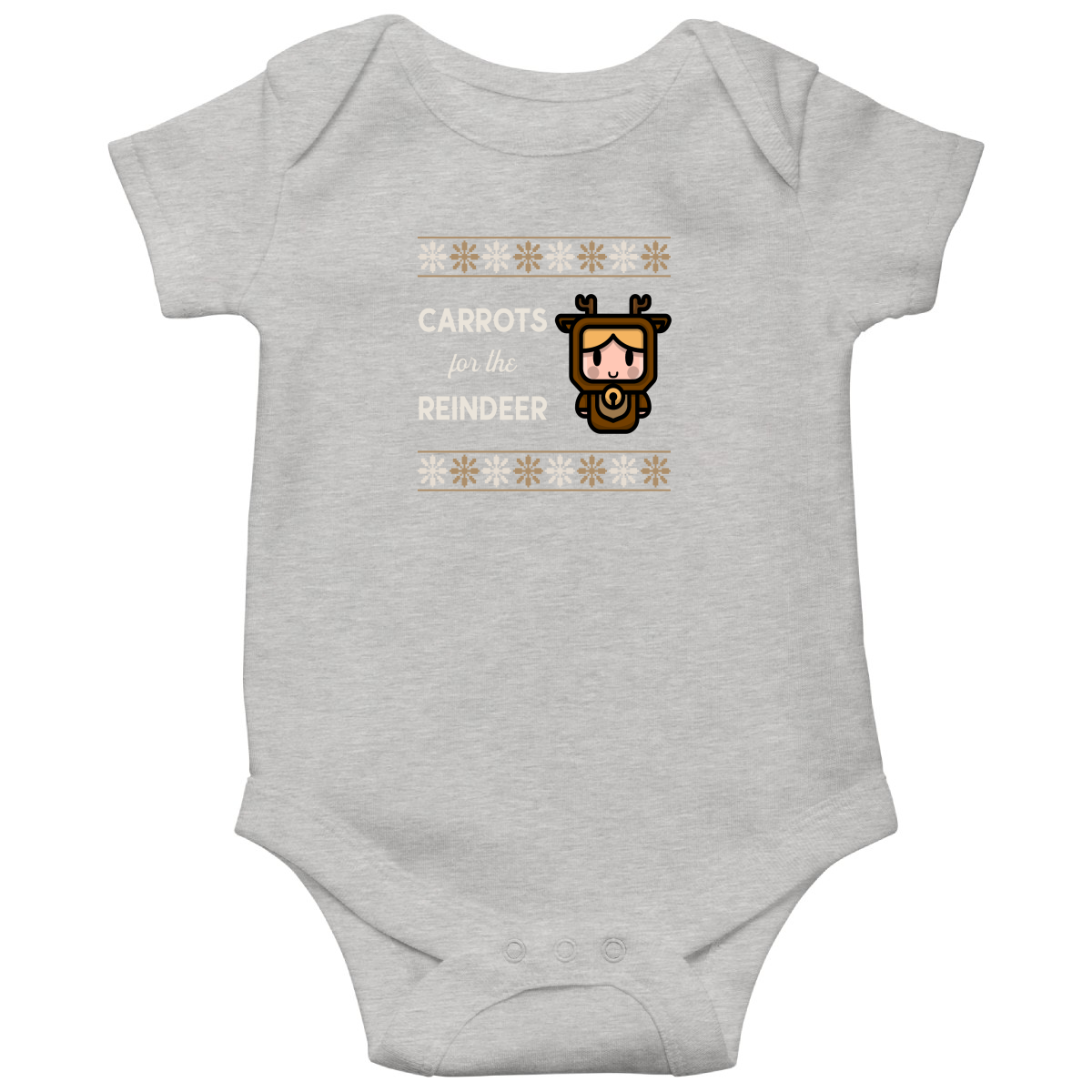Carrots for the Reindeer Baby Bodysuits