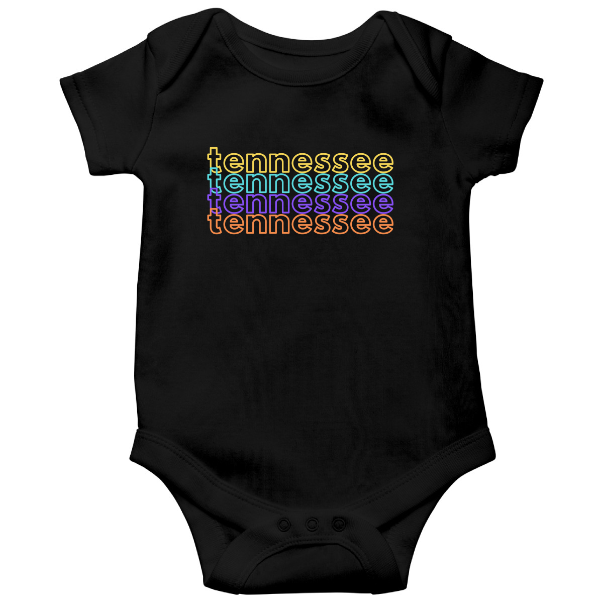 Tennessee Baby Bodysuit | Black