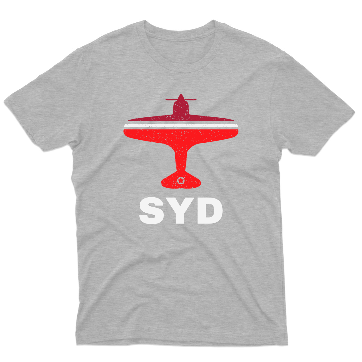 Fly Sydney SYD Airport Men's T-shirt | Gray