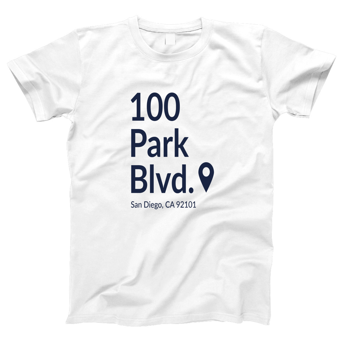San Diego Baseball Stadium Women's T-shirt | White