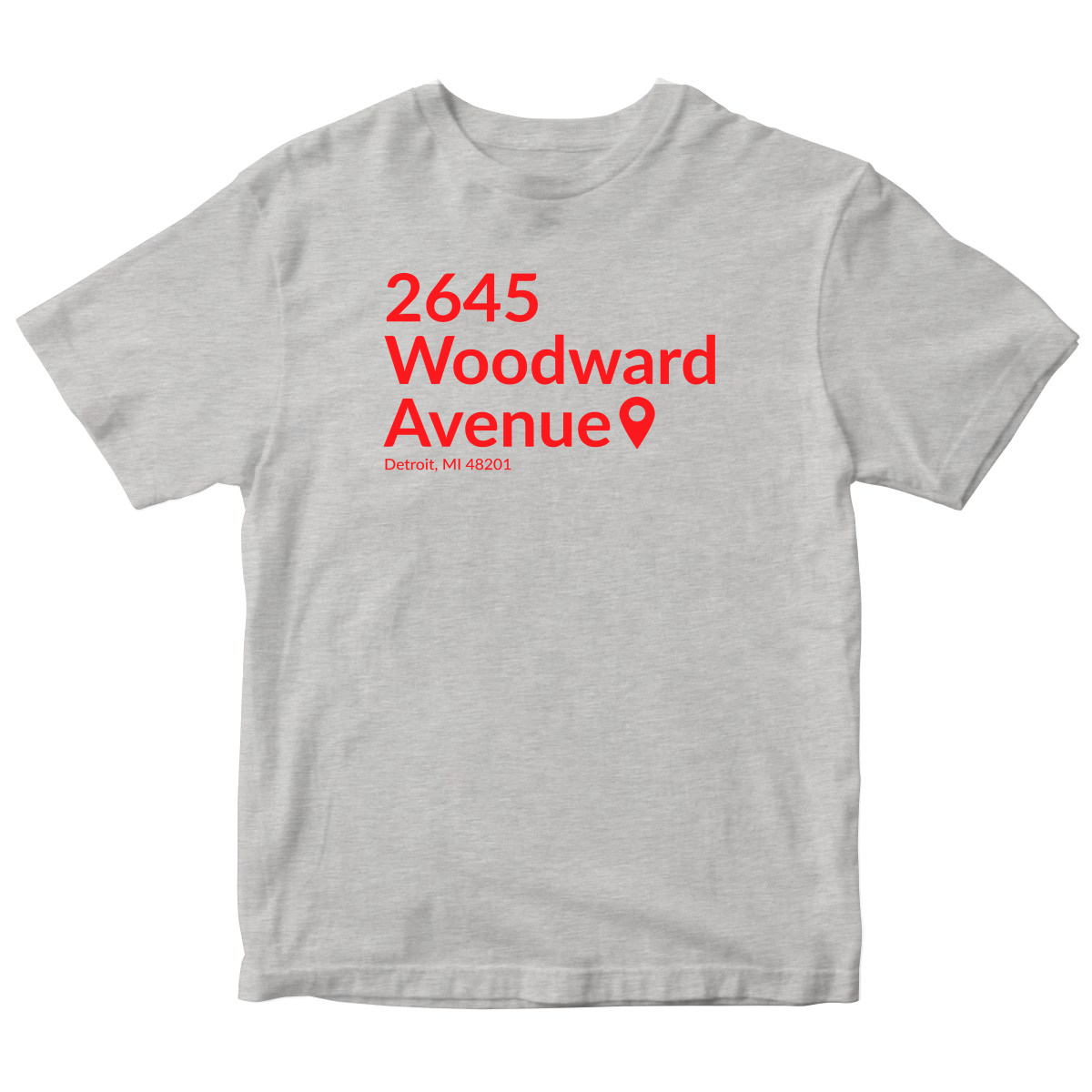 Detroit Hockey Stadium Kids T-shirt | Gray