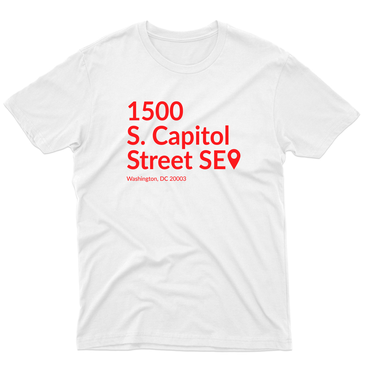 Washington D.C. Baseball Stadium Men's T-shirt | White