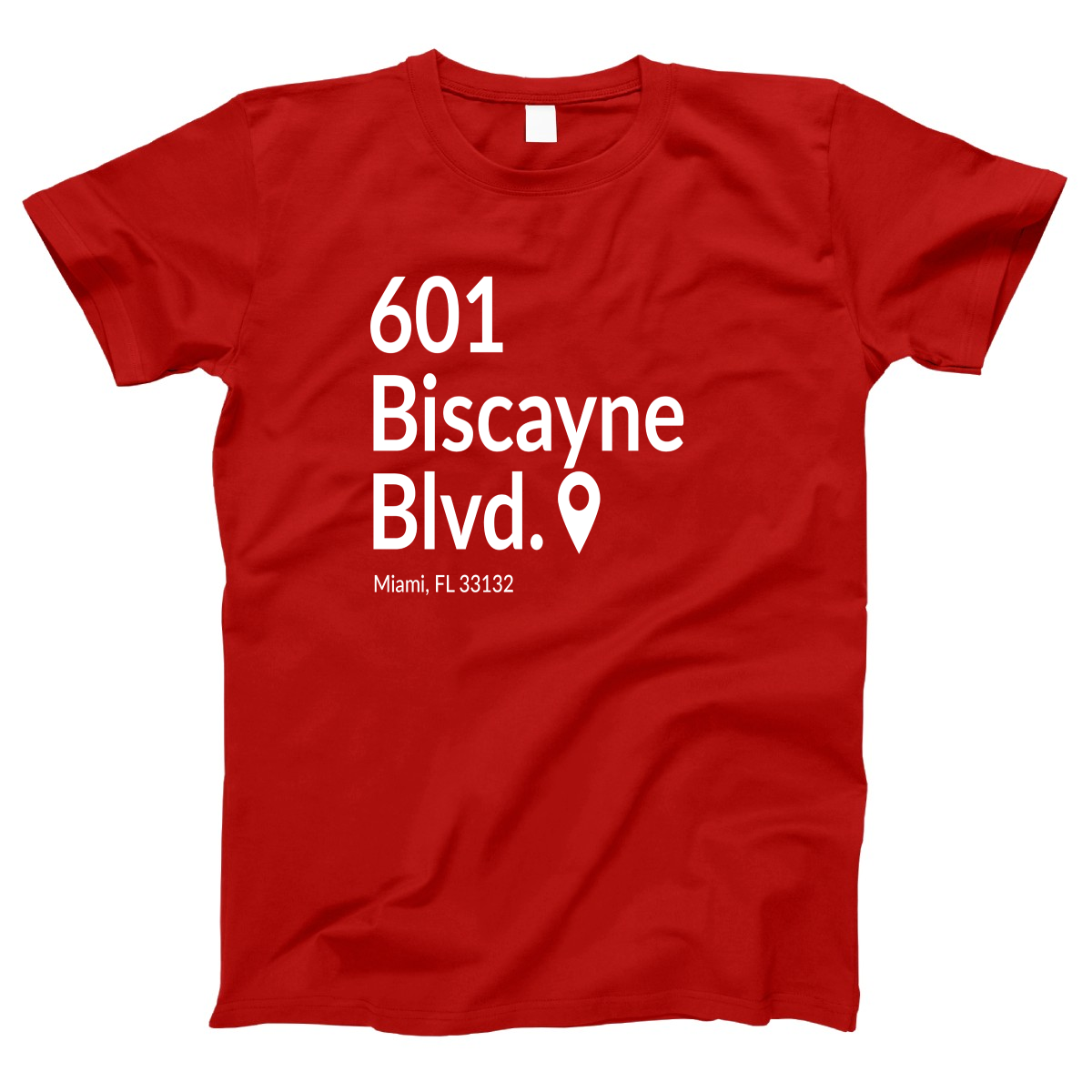 Miami Basketball Stadium Women's T-shirt | Red