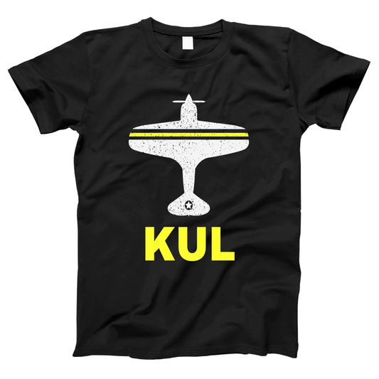 Fly Kuala Lumpur KUL Airport Women's T-shirt | Black
