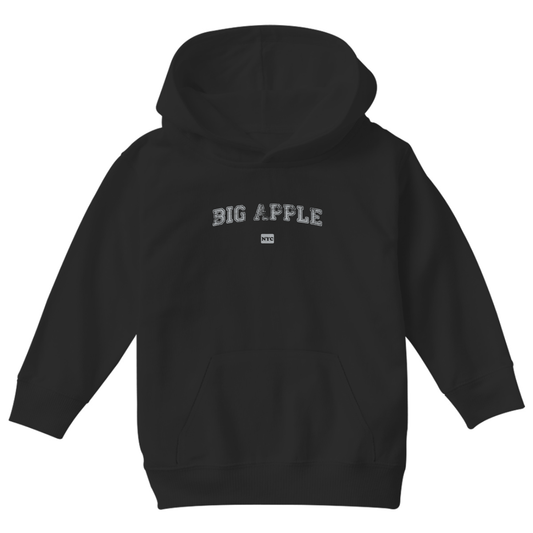 Big Apple Nyc Represent Kids Hoodie | Black