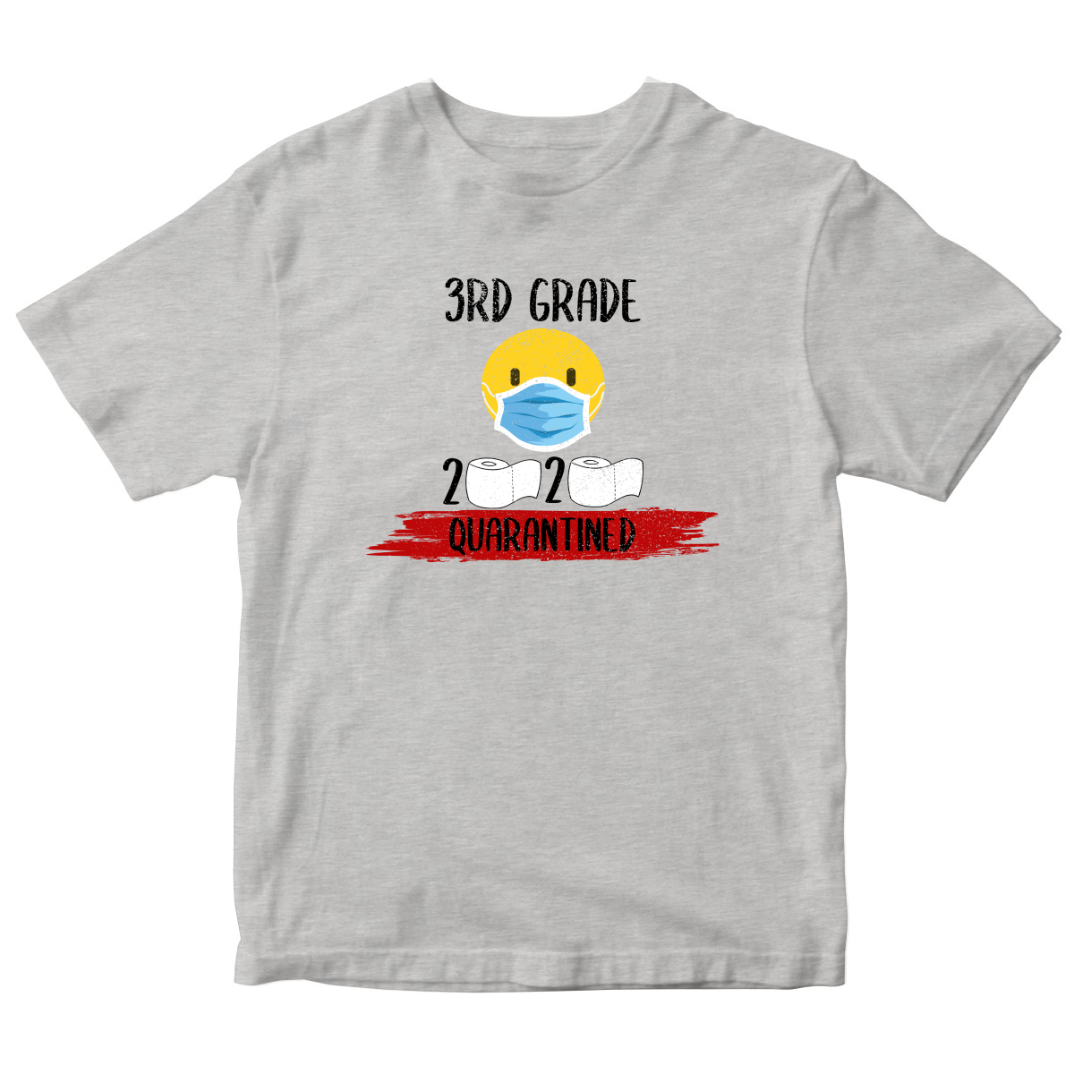 3rd Grader Quarantined Kids T-shirt | Gray