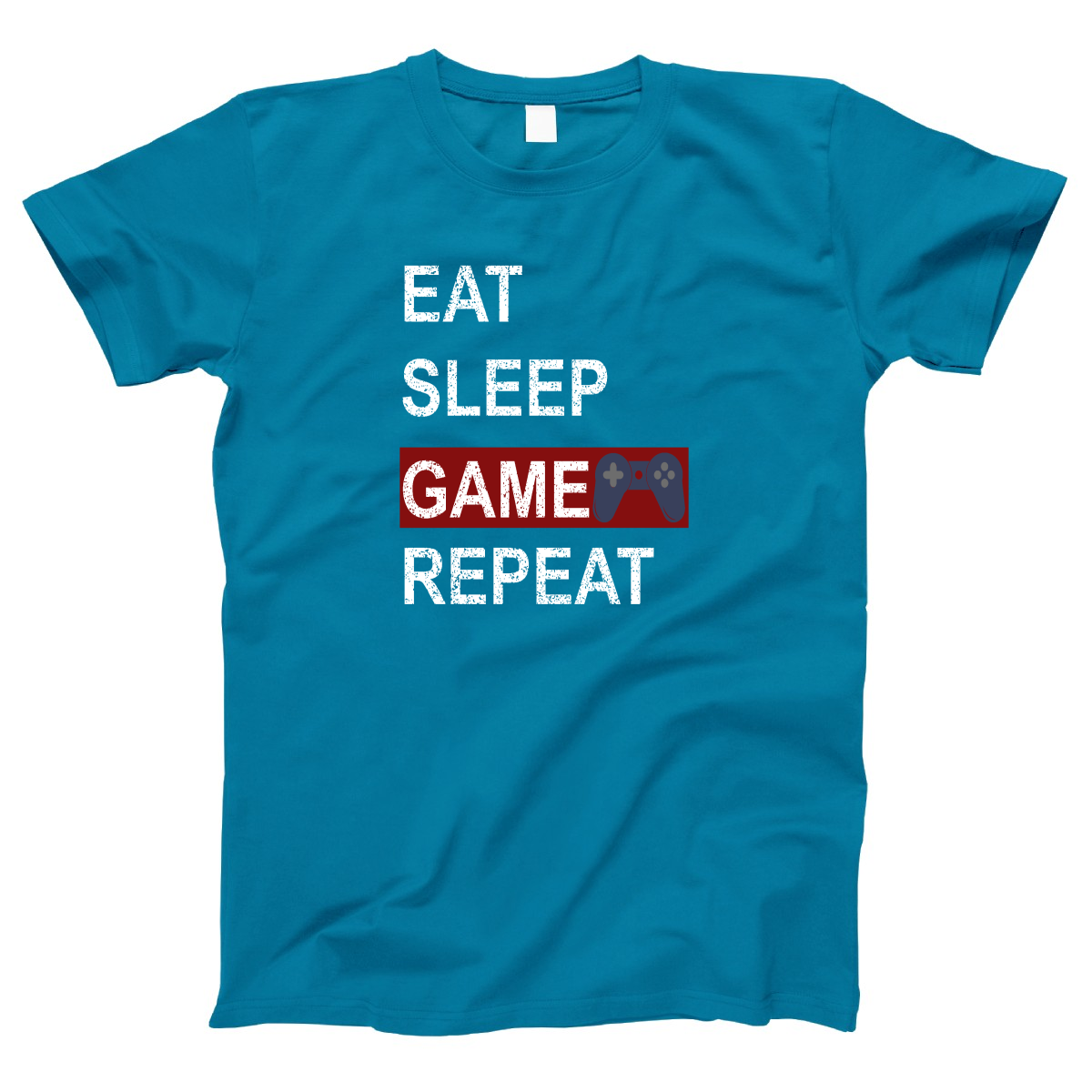 Eat Sleep Game Repeat Women's T-shirt | Turquoise