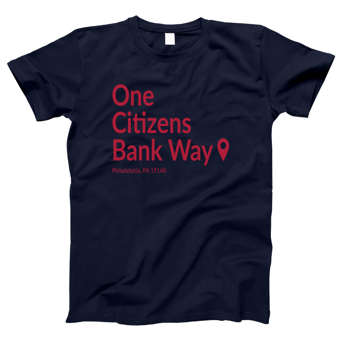 Philly Baseball Stadium Women's T-shirt | Navy