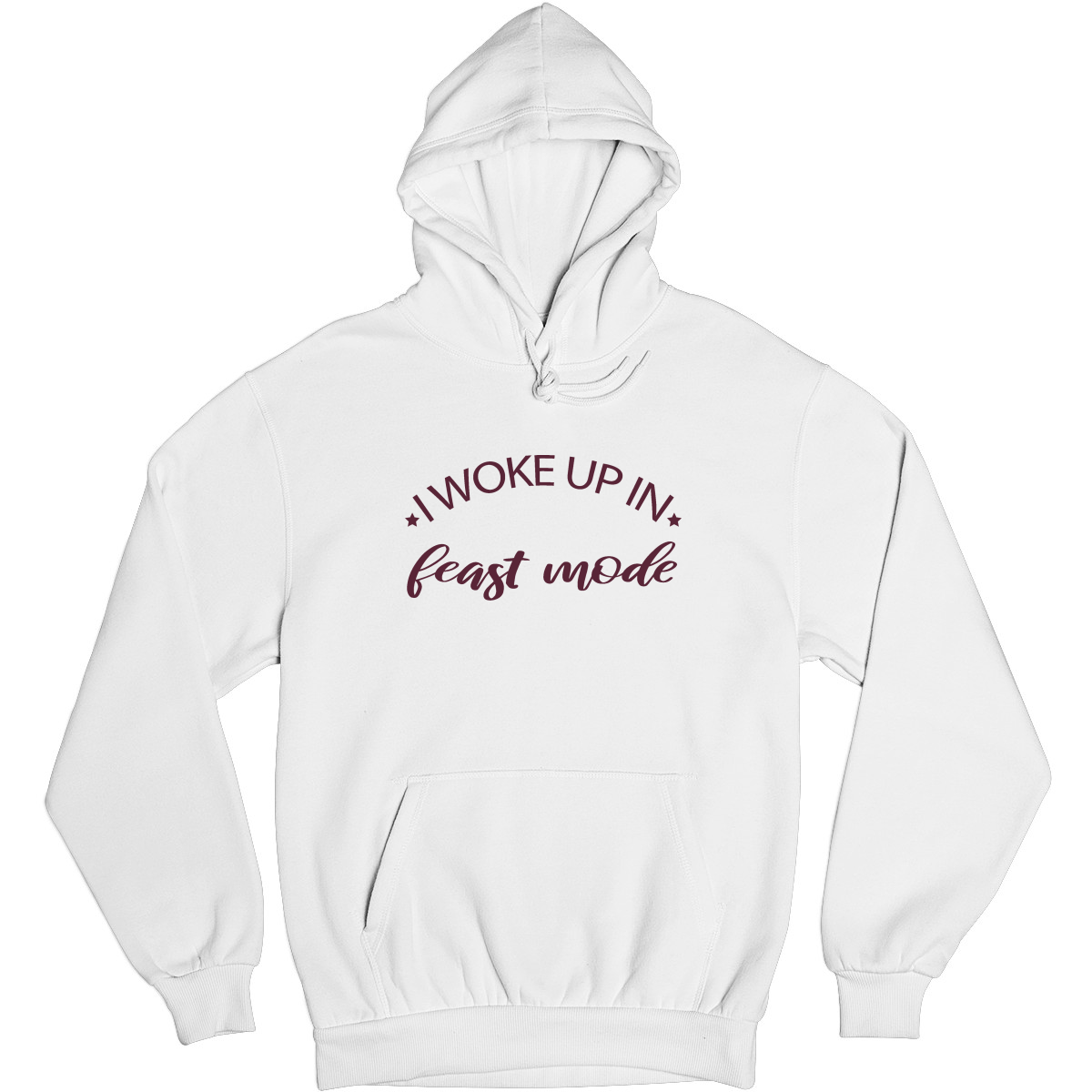 Feast Mode Unisex Hoodie | White