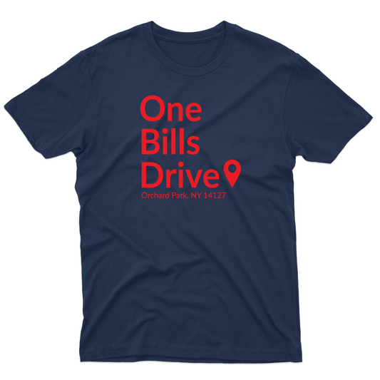 Buffalo Football Stadium Men's T-shirt | Navy