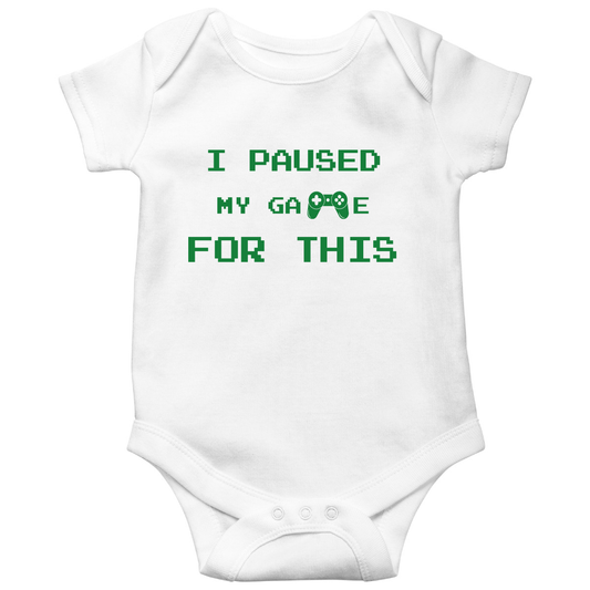 I Paused My Game For This Baby Bodysuits