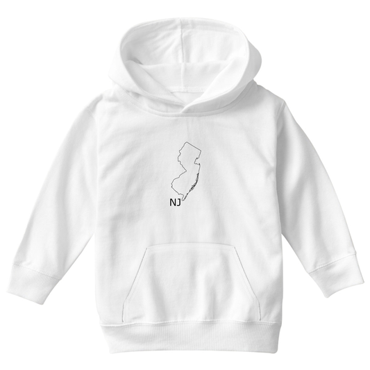 New Jersey Kids Hoodie | White