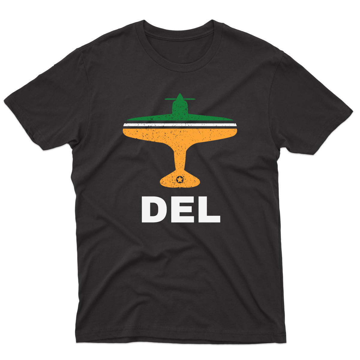 Fly Delhi DEL Airport Men's T-shirt | Black