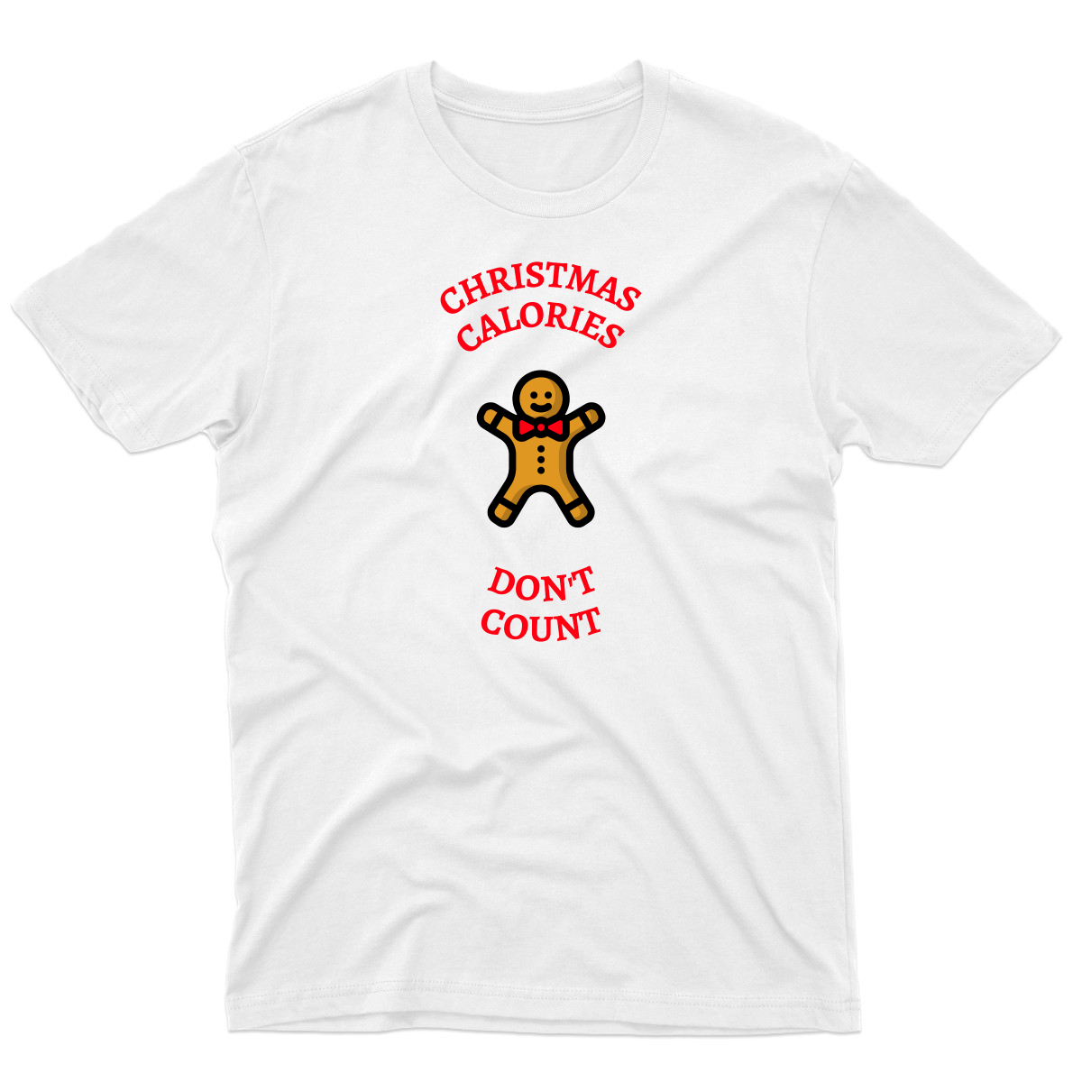 Christmas Calories Don't Count Men's T-shirt | White
