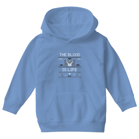 The Blood Is Life Kids Hoodie | Blue