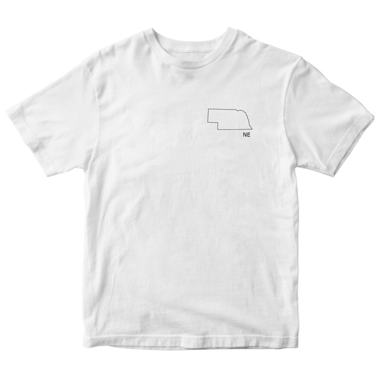 Nebraska Kids T-shirt | White