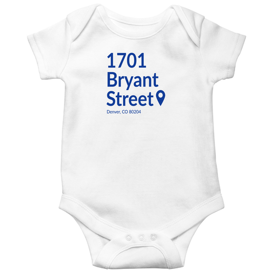 Denver Football Stadium Baby Bodysuits